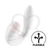 Supernova white succionador de clitoris con estimulacion de punto G y carga USB